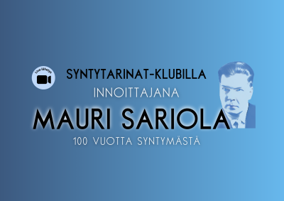 Mauri sariolan kuvalla ja nimellä varustettu tapahtumamainos