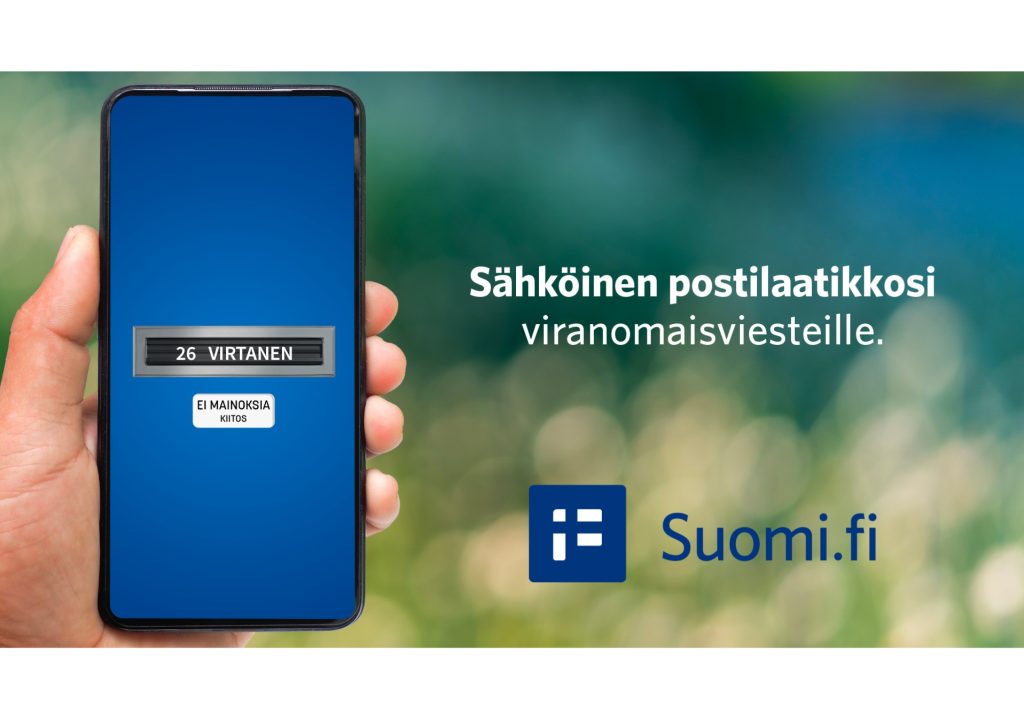 Suomi-fi-mainos sähköisestä postilaatikosta