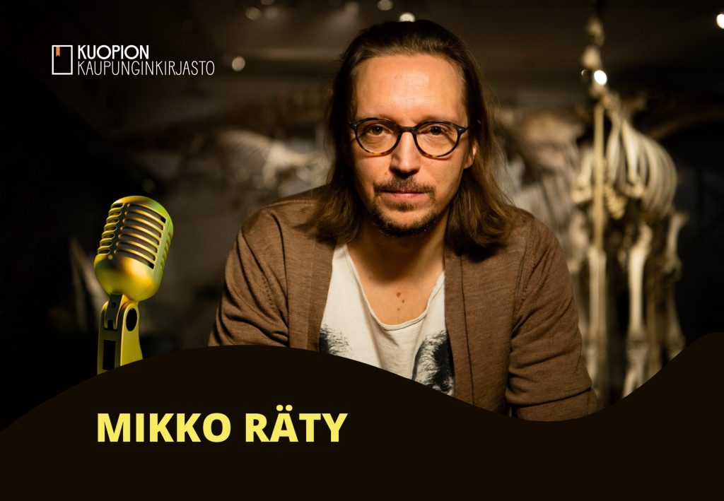 Mikk Räty poseeraa tummataustaisessa kuvassa.